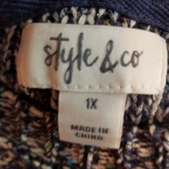 Style & Co Plus Size Chenille Sweater Size 1X - Picture 5 of 6
